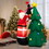Costway 84132967 6 Feet Inflatable Christmas Tree and Santa Claus with LED and Air Blower