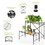 Costway 84201375 2-Tier Metal Plant Stand Garden Shelf