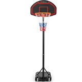 Costway 85690132 Adjustable Kids' Basketball Hoop Stand with Durable Net and Wheel
