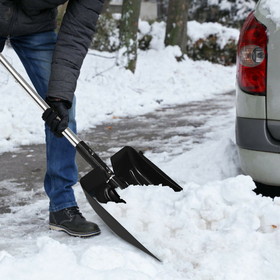 Costway 85693402 3-in-1 Snow Shovel with Ice Scraper and Snow Brush