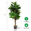 Costway 86251493 5 Feet Artificial Fiddle Leaf Fig Tree Decorative Planter