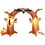 Costway 86537291 8 Feet Tall Halloween Inflatable Dead Tree Archway Decor with Bat Ghosts and LED Lights