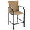 Costway 86750419 Patio Rattan Bar Stools Set of 4 with Soft Cushions
