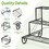 Costway 86931547 3 Tier Outdoor Metal Garden Planter Holder Shelf