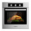 Costway 86941532 24 Inch Single Wall Oven 2.47Cu.ft with 5 Cooking Modes-Silver