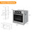 Costway 86941532 24 Inch Single Wall Oven 2.47Cu.ft with 5 Cooking Modes-Silver