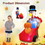 Costway 87109264 6 Feet Thanksgiving Inflatable Turkey Pushing Pumpkin Cart