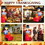 Costway 87109264 6 Feet Thanksgiving Inflatable Turkey Pushing Pumpkin Cart