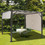 Costway 87640132 10 x 10 Feet Metal Frame Patio Furniture Shelter-Beige