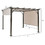 Costway 87640132 10 x 10 Feet Metal Frame Patio Furniture Shelter-Beige