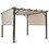 Costway 87640132 10 x 10 Feet Metal Frame Patio Furniture Shelter-Beige
