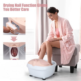 Costway 89564312 Spa Bubble Vibration Bath Foot Massager