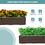 Costway 89637542 Raised Garden Bed Set for Vegetable and Flower-Brown