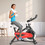 Costway 90348526 Magnetic Exercise Bike Fitness Cycling Bike with 35Lbs Flywheel for Home and Gym-Black & Red