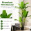Costway 90582746 5 Feet Artificial Tree with 18 Large Leaves