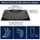 Costway 90746253 Portable Anti-Fatigue Standing Mat with Massage Point and Diverse Terrain for Office and Home-Black
