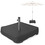 Costway 91028346 Fillable Umbrella Base with 2 Sandbags and Dust-proof Cover