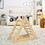 Costway 91205467 Wooden Triangle Climber for Toddler Step Training