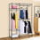 Costway 91458720 Portable Steel Closet Hanger Storage Rack Organizer