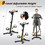 Costway 91532674 Folding Pedal Exercise Bike with Adjustable Resistance-Yellow