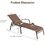 Costway 91650328 2 Pieces Patio Folding Chaise Lounge Chair Set with Adjustable Back-Brown
