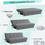 Costway 91670835 3-Seat Convertible Sofa Bed with 2 Large Drawers and 3 Adjustable Angles