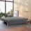 Costway 91670835 3-Seat Convertible Sofa Bed with 2 Large Drawers and 3 Adjustable Angles