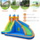 Costway 92061758 Kids Inflatable Water Slide Bouncing House with Carrying Bag and 480W Blower