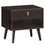 Costway 92365084 Nightstand Bedroom Table with Drawer Storage Shelf-Brown