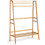 Costway 92651387 Bamboo Clothing Rack with Storage Shelves-Natural