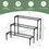 Costway 92780563 3 Tier Outdoor Metal Heavy Duty Modern for Multiple Plant Display Stand Rack
