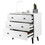 Costway 94806325 4 Drawers Dresser Chest of Drawers Free Standing Sideboard Cabinet-White
