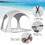 Costway 95813702 11 x 11 Feet Patio Sun Shade Shelter Canopy Tent Portable UPF 50+ Outdoor Beach-White