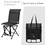 Costway 97145236 Foldable 360-degree Swivel Hunting Chair with Iron Frame for All-weather Outdoor