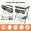 Costway 68512374 Baby Storage Folding Diaper Changing Table-Gray