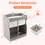 Costway 82619345 Baby Changing Table with 2 Drawers and Large Storage Bin-Gray