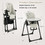 Costway 83750961 4-in-1 Baby High Chair with 6 Adjustable Heights-Gray