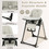 Costway 83750961 4-in-1 Baby High Chair with 6 Adjustable Heights-Gray