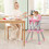 Costway 81536942 6-in-1 Convertible Baby High Chair with Adjustable Removable Tray-Pink