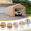 Costway 71495236 10 x 20 Feet Patio Heavy Duty All-Weather Carport-without Sidewall