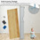 Costway 91743028 Bathroom Spacesaver Organizer with Adjustable Shelf-Gray