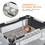 Costway 54920613 Portable Baby Playpen with Mattress Foldable Design-Gray