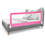 Costway 83540169 59 Inch Folding Breathable Baby Bed Rail Guard with Safety Strap-Pink