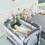 Costway 82309146 Portable Baby Playpen Crib Cradle with Carring Bag-Gray