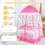 Costway 82309146 Portable Baby Playpen Crib Cradle with Carring Bag-Pink