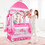 Costway 82309146 Portable Baby Playpen Crib Cradle with Carring Bag-Pink