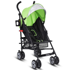 Costway 50173842 Folding Lightweight Baby Toddler Umbrella Travel Stroller-Green
