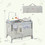 Costway 48972316 5-in-1  Portable Baby Beside Sleeper Bassinet Crib Playard with Diaper Changer-Beige