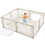 Costway 86423759 Baby Playpen Extra Large Kids Activity Center Safety Play-White