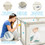 Costway 86423759 Baby Playpen Extra Large Kids Activity Center Safety Play-White